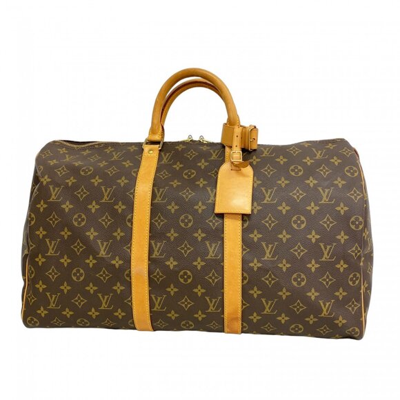 Louis Vuitton Handbags - LOUIS VUITTON Brown Monogram Keepall 50 Boston Bag